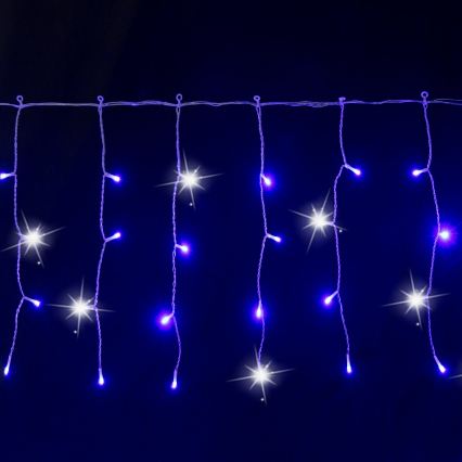 Aigostar - LED-Außen-Weihnachtslichterkette 200xLED 8x0,4m IP44 blau