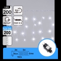 Aigostar - LED-Außen-Weihnachtslichterkette 200xLED 8x0,4m IP44 Kaltweiß