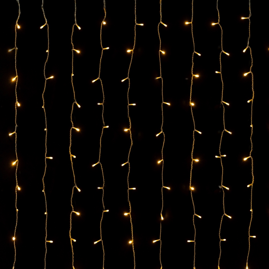 Aigostar - LED Außen-Weihnachtslichterkette 234xLED/8 Funktionen 1,2x1,8 m IP44 warmweiß