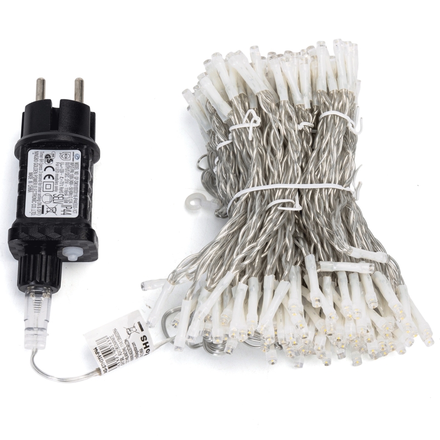 Aigostar - LED Außen-Weihnachtslichterkette 234xLED/8 Funktionen 1,2x1,8 m IP44 warmweiß