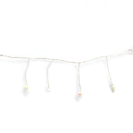 Aigostar - LED-Außen-Weihnachtslichterkette 300 LEDs/8 Funktionen 3xAA 9,3 m IP44 mehrfarbig