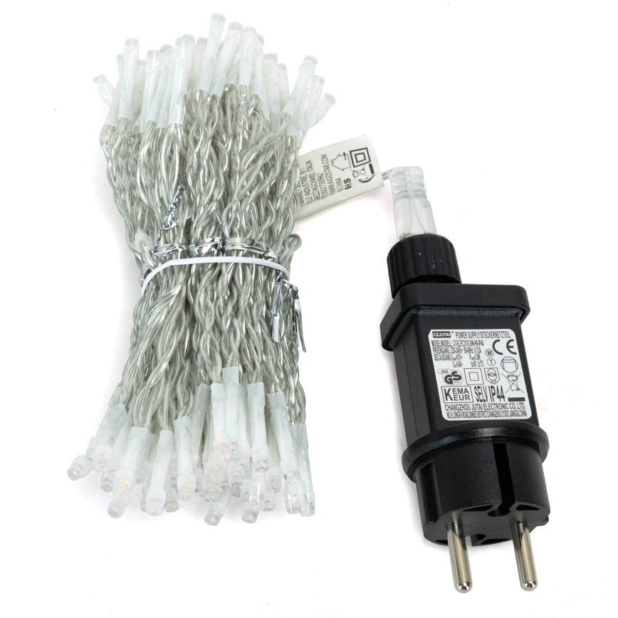 Aigostar - LED-Außen-Weihnachtslichterkette 300xLED/8 Funktionen 3x1m IP44 warmweiß + Fernbedienung