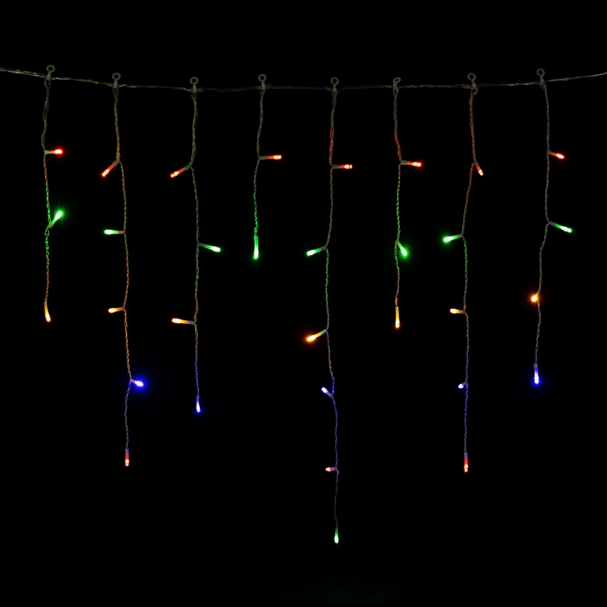 Aigostar - LED-Lichterkette für den Außenbereich, 300 LEDs, 8 Funktionen, 3xAA, 18x0,6 m, IP44, mehrfarbig