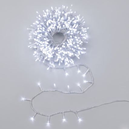 Aigostar - LED-Außen-Weihnachtslichterkette, 400 LEDs, 8 Funktionen, 23 m, IP44, kaltweiß