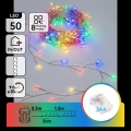 Aigostar - LED-Außen-Weihnachtslichterkette 50xLED/8 Funktionen 3xAA 1,8m IP44 mehrfarbig