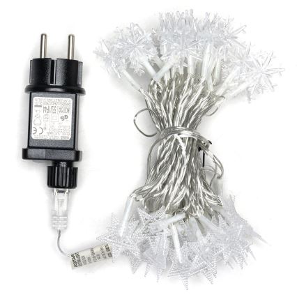 Aigostar - LED-Außen-Weihnachtslichterkette 50xLED/8 Funktionen 8 m IP44 warmweiß