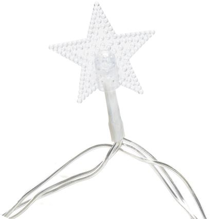 Aigostar - LED-Außen-Weihnachtslichterkette 50xLED/8 Funktionen 8 m IP44 warmweiß