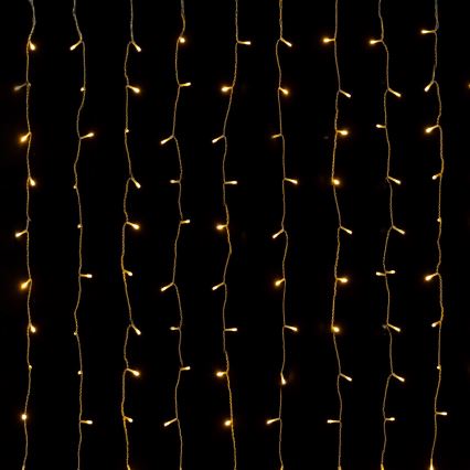 Aigostar - LED-Außen-Weihnachtslichterkette 558xLED 3x1,8m IP44 warmweiß