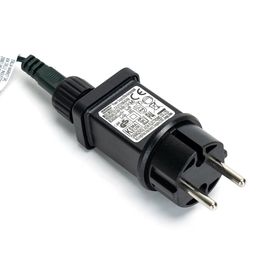 Aigostar - LED-Außen-Weihnachtslichterkette 600 LEDs / 8 Funktionen, 18 m, IP44, kaltweiß