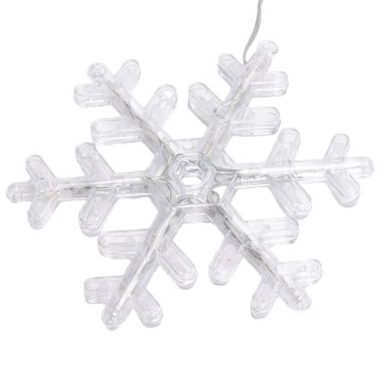 Aigostar - LED Außen-Weihnachts-Lichterkette 84xLED/8 Funktionen 1,2x1m IP44 warmweiß mit Schneeflocken