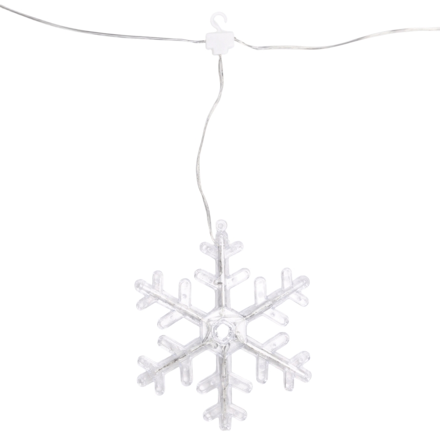 Aigostar - LED-Außen-Weihnachts-Lichterkette 84xLED/8 Funktionen 1,2x1m IP44 warmweiß Schneeflocken