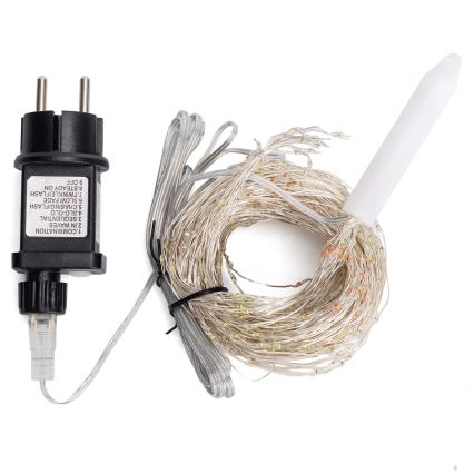 Aigostar - LED-Außen-Weihnachtslichterkette 900 LEDs/8 Funktionen 6 m IP44 mehrfarbig