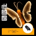 Aigostar - LED Außendekoration 246xLED/9W/230V 42 cm IP44 Schmetterling/mehrfarbig