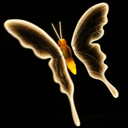 Aigostar - LED-Außendekoration 558xLED 90 cm IP44 Schmetterling/warmweiß