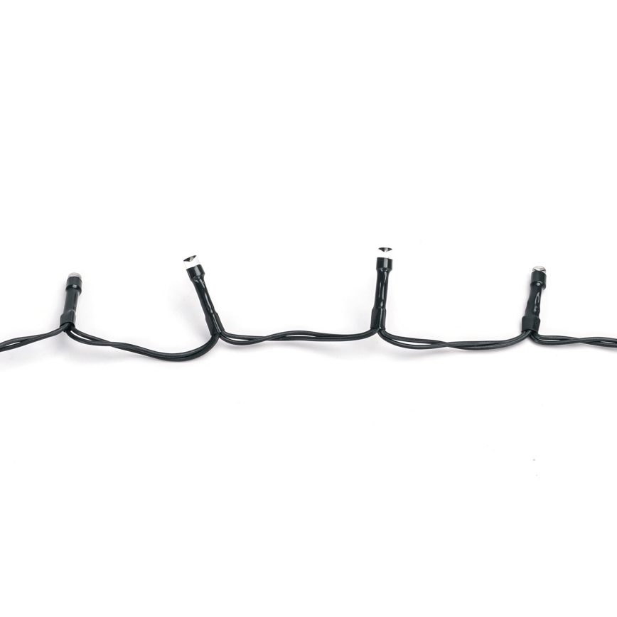 Aigostar - LED-Außen-Lichterkette 100xLED/8 Funktionen 3xAA 5,3 m IP44 kaltweiß