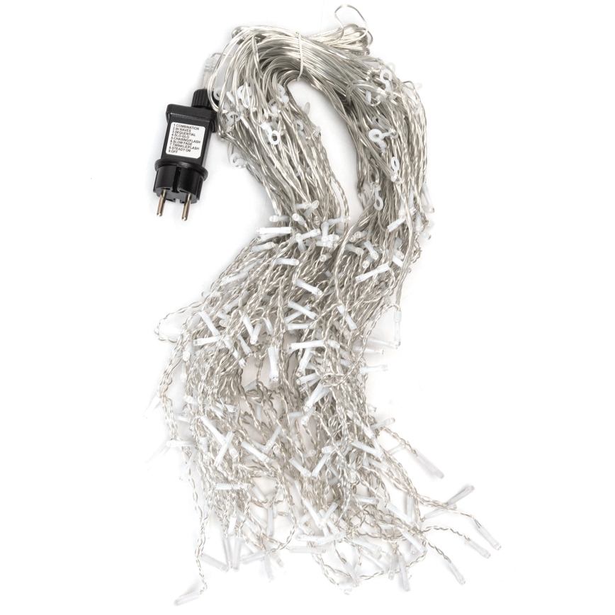 Aigostar - LED-Außen-Lichterkette 300xLED/8 Funktionen 15x0,4 m IP44 kaltweiß