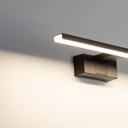 Aigostar - LED-Badezimmer-Spiegelleuchte LED/8W/230V 4000K 40 cm IP44 schwarz