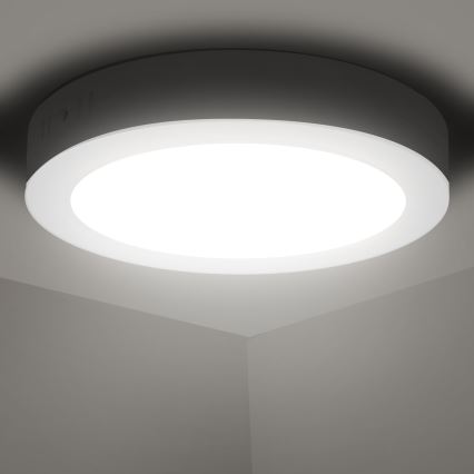 Aigostar - LED-Deckenanbauleuchte LED/12W/230V d 17,4 cm 4000K weiß