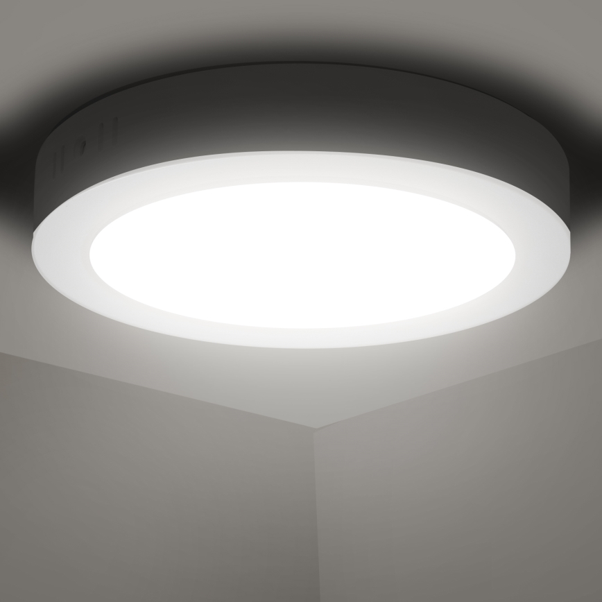 Aigostar - LED-Deckenanbauleuchte LED/12W/230V d 17,4 cm 4000K weiß