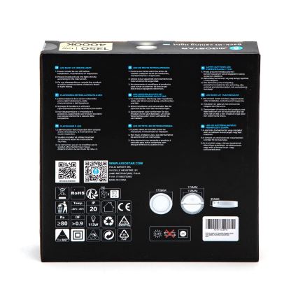 Aigostar - LED-Deckenanbauleuchte LED/12W/230V d 17,4 cm 4000K weiß