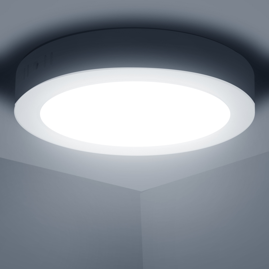 Aigostar - LED-Deckenanbauleuchte LED/12W/230V d 17,4 cm 6500K weiß