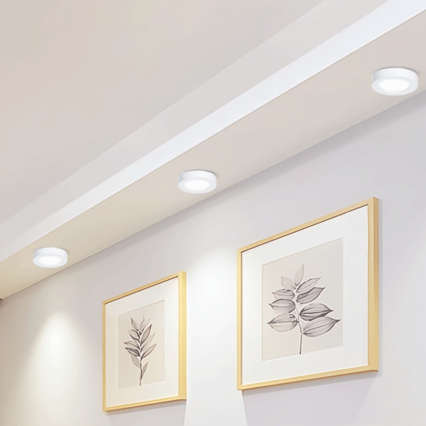 Aigostar - LED-Deckenanbauleuchte LED/12W/230V d 17,4 cm 6500K weiß