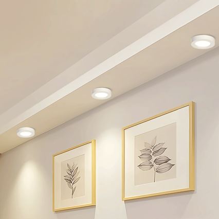 Aigostar - LED-Deckenanbauleuchte LED/18W/230V d 22,6 cm 4000K weiß