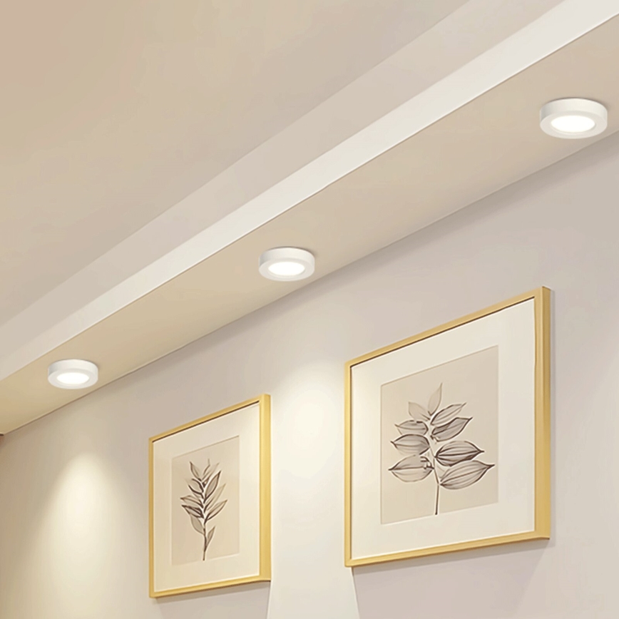 Aigostar - LED-Deckenanbauleuchte LED/18W/230V d 22,6 cm 4000K weiß