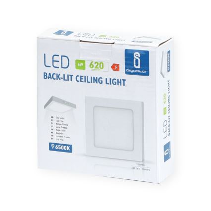 Aigostar - LED-Deckenanbauleuchte LED/6W/230V 12,2x12,2 cm 6500K weiß
