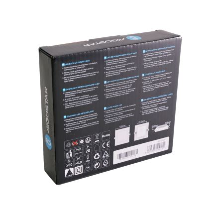 Aigostar - LED-Deckeneinbauleuchte LED/6W/230V 3000K 12x12 cm weiß