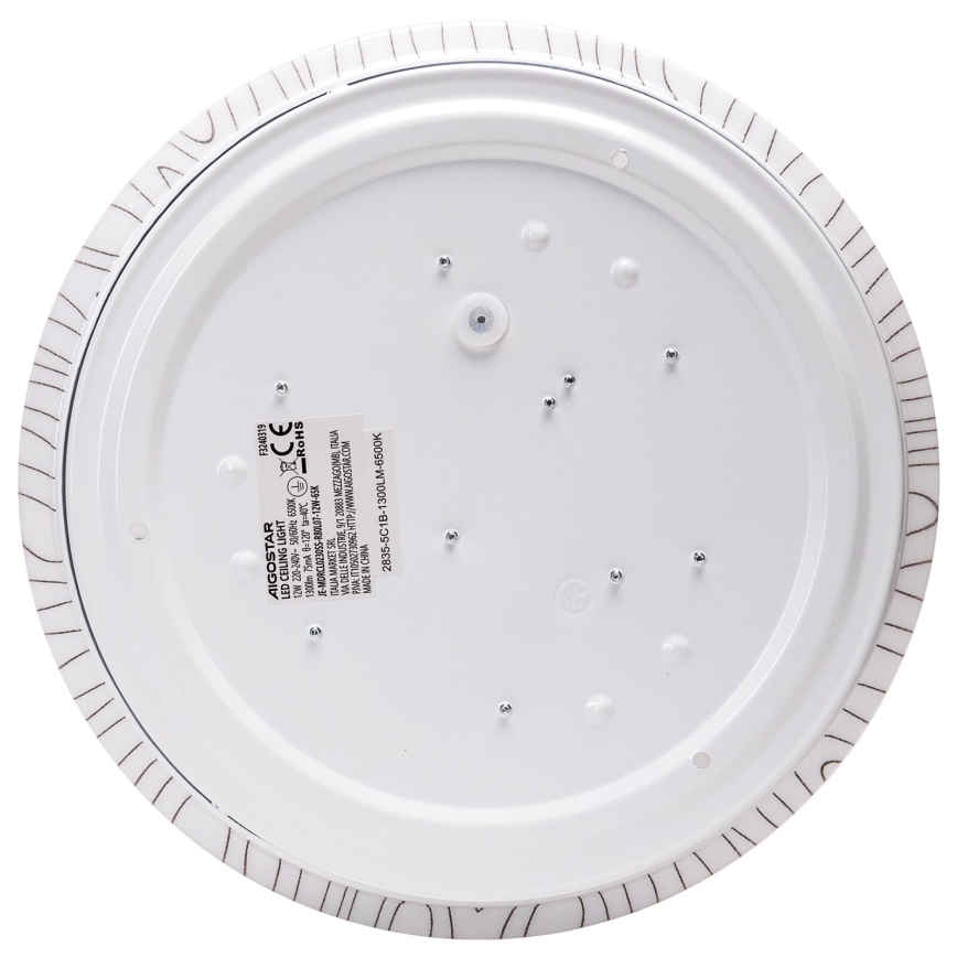 Aigostar - LED-Deckenleuchte LED/12W/230V 6500K d 26cm