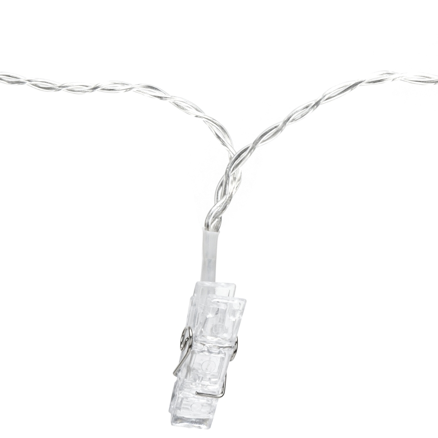 Aigostar - LED-Dekorations-Lichterkette 40 LEDs / 5 W / USB, 9 m, warmweiß