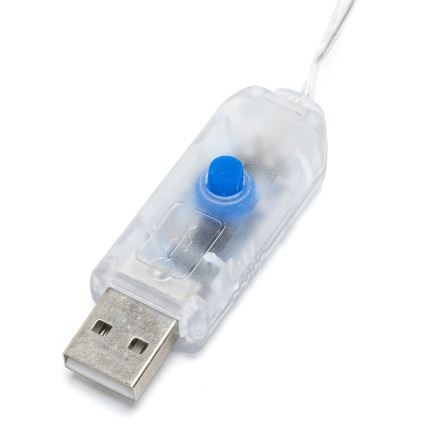 Aigostar - LED-Dekorations-Lichterkette 80xLED/5W/USB 13 m warmweiß