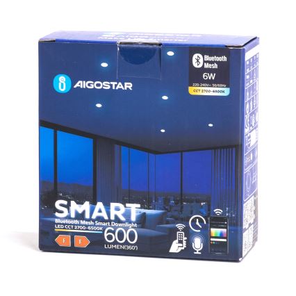 Aigostar - LED Außen-Einbauleuchte dimmbar MESH LED/6W/230V 2700-6500K IP44 weiß