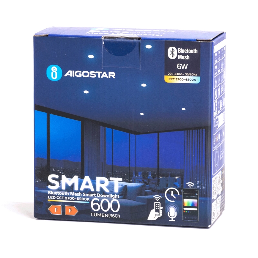 Aigostar - LED Außen-Einbauleuchte dimmbar MESH LED/6W/230V 2700-6500K IP44 weiß