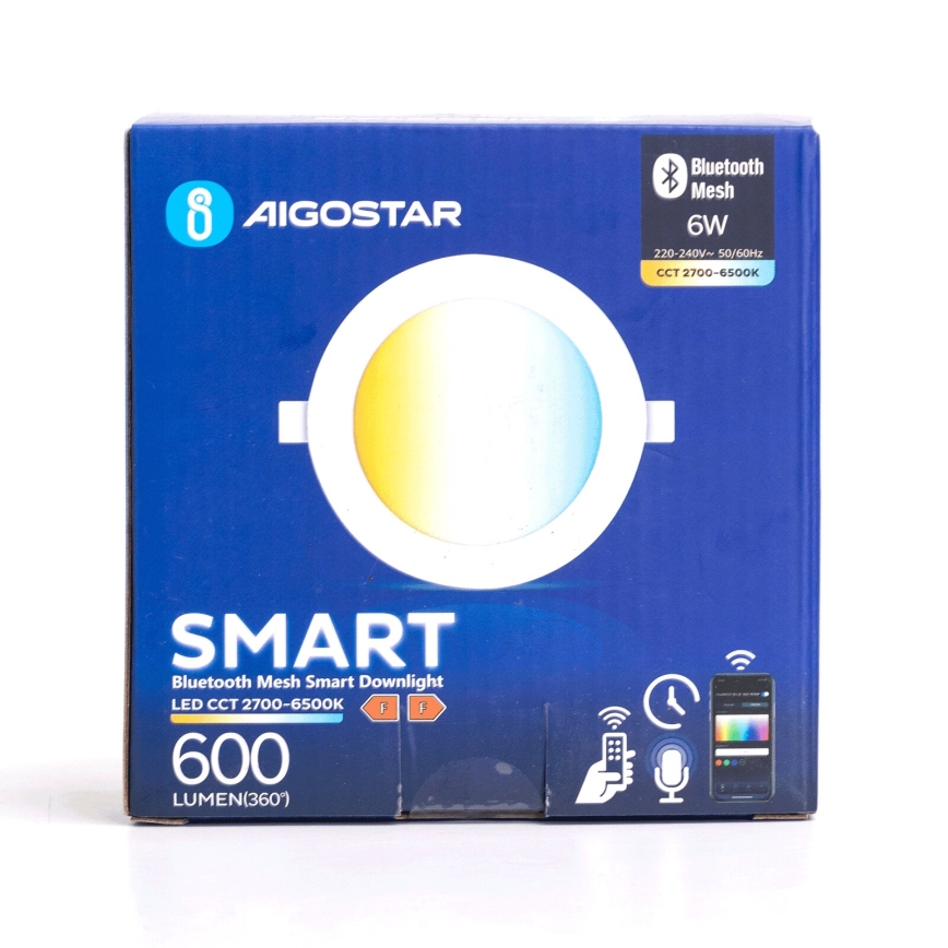 Aigostar - LED Außen-Einbauleuchte dimmbar MESH LED/6W/230V 2700-6500K IP44 weiß