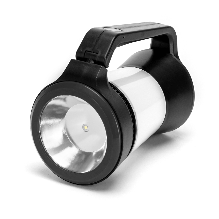 Aigostar - LED dimmbare Campinglampe 3in1 LED/3xAA schwarz