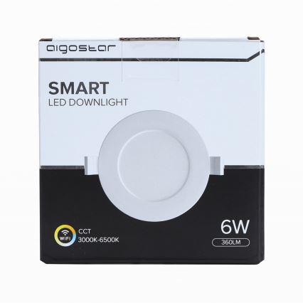 Aigostar - LED Dimmbare Deckenleuchte 6W/230V d. 11,5 cm Wi-Fi