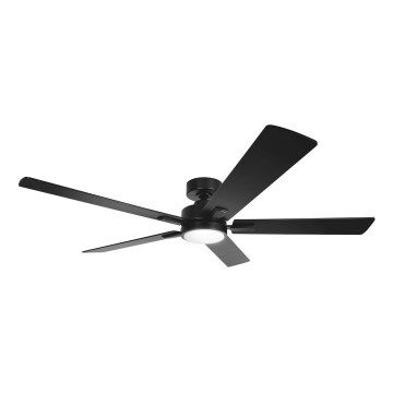 Aigostar - LED dimmbarer Deckenventilator LED/20W/230V 2700-6500K 132cm schwarz + Fernbedienung