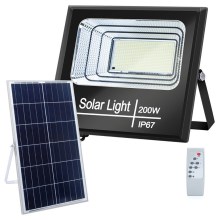 Aigostar - LED Dimmbarer Solarfluter LED/200W/3,2V IP67 + FB