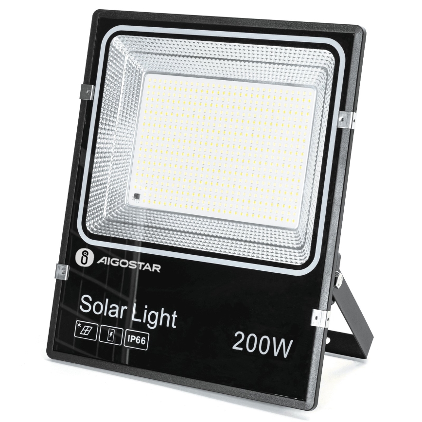 Aigostar - LED-dimmbarer Solarstrahler LED/200W/3,2V 3600mAh 3000K/4000K/6500K IP66 + Fernbedienung