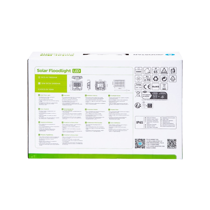 Aigostar - LED dimmbarer Solarstrahler LED/100W/3,4V IP65 10000 mAh + Fernbedienung