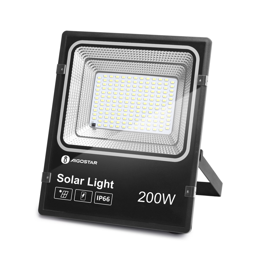 Aigostar - LED Dimmbarer Solarstrahler LED/200W/3,2V IP66 15000 mAh + Fernbedienung