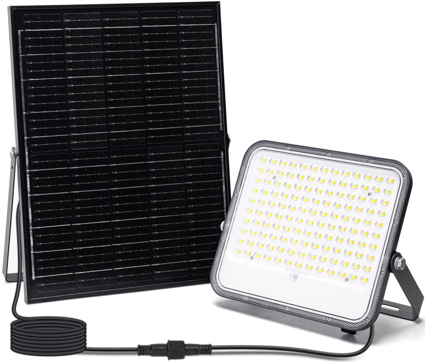 Aigostar - LED Dimmbarer Solarstrahler LED/200W/3,4V 3000/4000/6500K IP66 16000 mAh + Fernbedienung