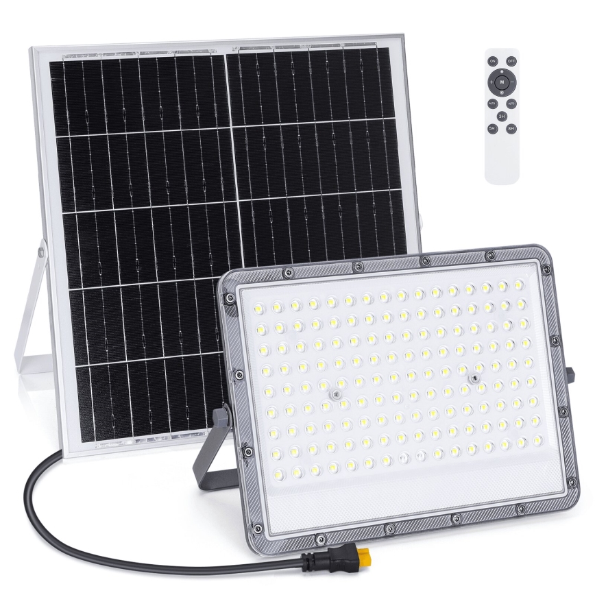 Aigostar - Dimmbarer LED-Solarstrahler LED/200W/3,4V 20000 mAh IP65 + Fernbedienung