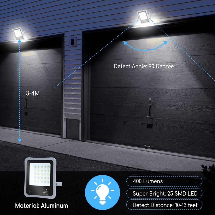 Aigostar - LED Dimmbarer Solarstrahler LED/30W/3,2V 20000 mAh IP67 + FB