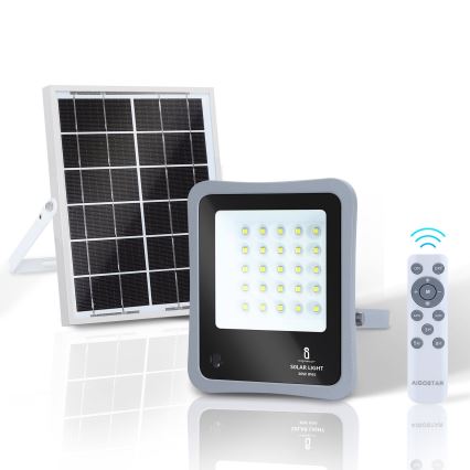 Aigostar - LED Dimmbarer Solarstrahler LED/30W/3,2V 20000 mAh IP67 + FB