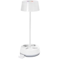 Aigostar - LED Dimmertischlampe mit Steckdosen und USB LED/4,6W/230V 3000/4000/6500K weiß