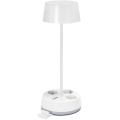 Aigostar - LED Dimmertischlampe mit Steckdosen und USB LED/4,6W/230V 3000/4000/6500K weiß