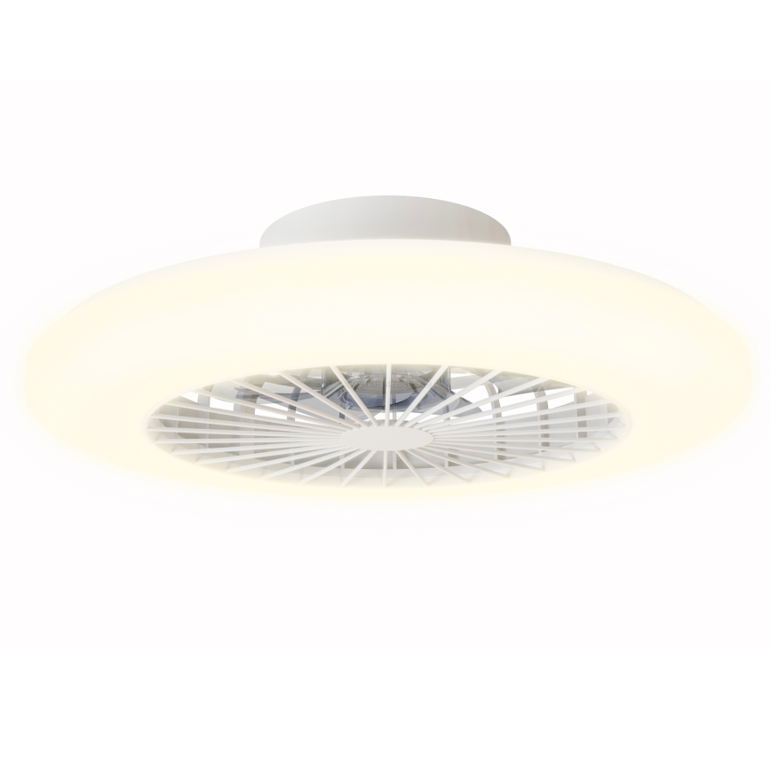 Aigostar - LED dimmbare Deckenleuchte mit Ventilator LED/40W/230V 2700-6500K Ø 48,5 cm Weiß + Fernbedienung